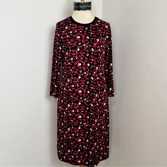 Ralph Lauren Dresses & Skirts - Ralph Lauren Poppy Red Floral Print Jersey Stretch Dress size Small (222)